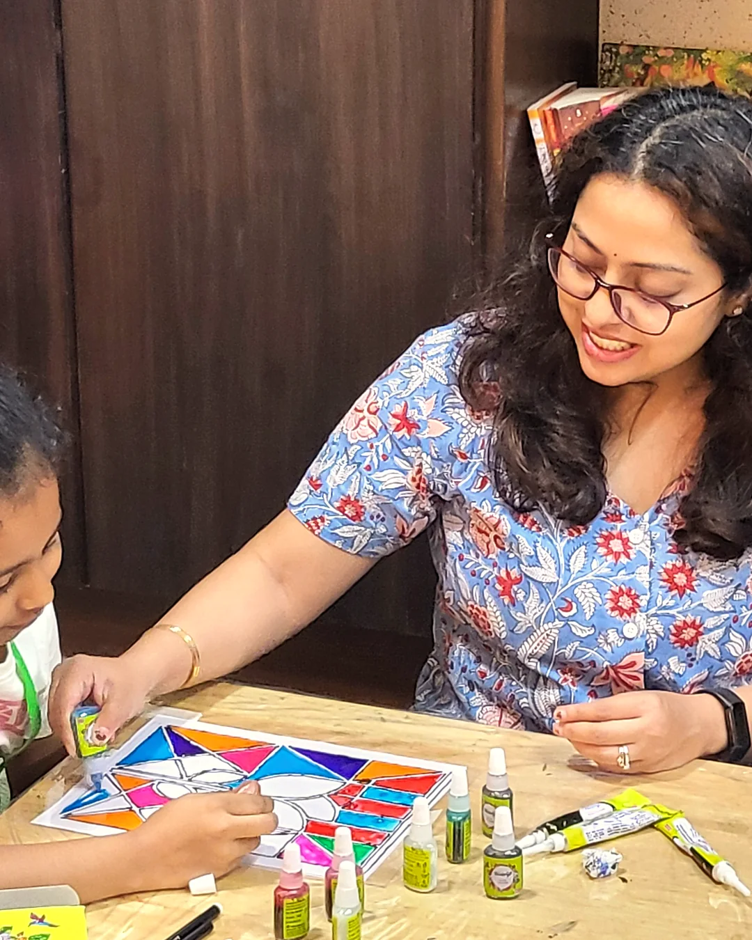 Creative birthday activity at BOB
