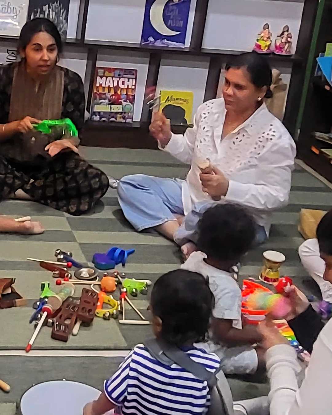 Toddler music circle at BOB