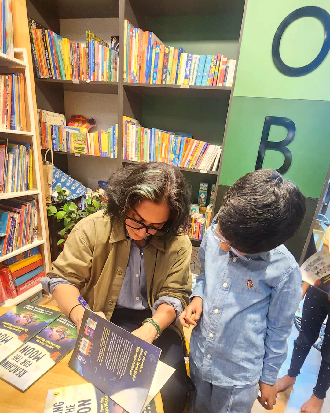 Author signing at BOB